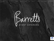 Tablet Screenshot of barrettseventcaterers.com